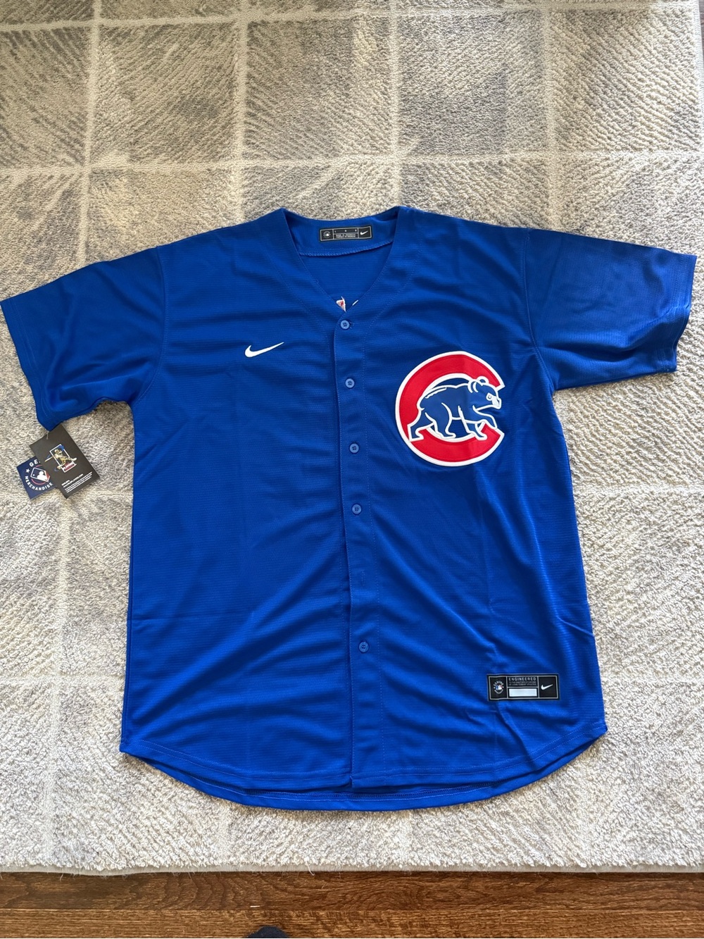 NEW Chicago Cubs Royal Blue Men’s Baseball Jersey